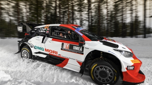 Elfyn Evans al volante della Toyota GR Yaris Gazoo Racing