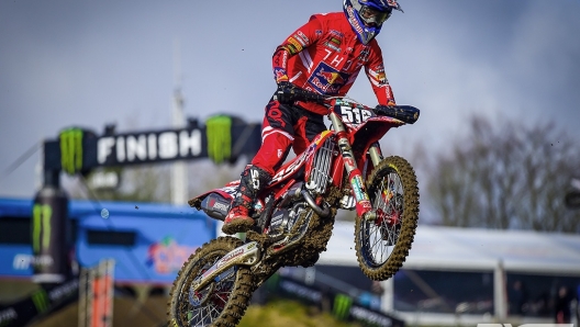 Simon Laengenfelder (Gas Gas) alla sua prima vittoria di manche MX2