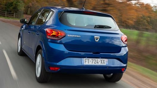 I fanali rinnovati della nuova Dacia Sandero