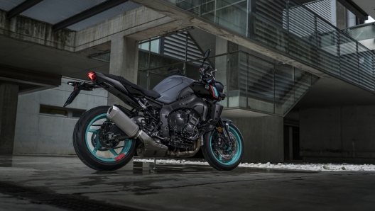 Il design della nuova Yamaha MT-10 mette in risalto la parte meccanica del mezzo