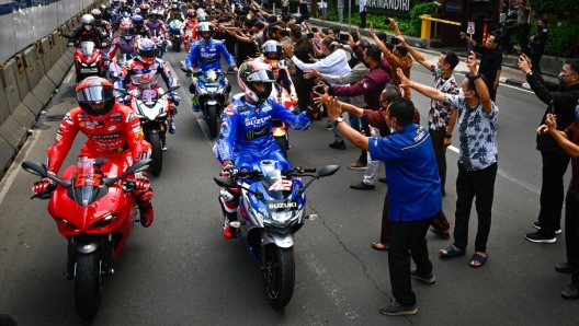 La calorosa accoglienza degli indonesiani nei confronti dei piloti MotoGP