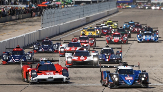 La partenza della gara in Florida. Wec/G. Tomescu/focus-pack-media