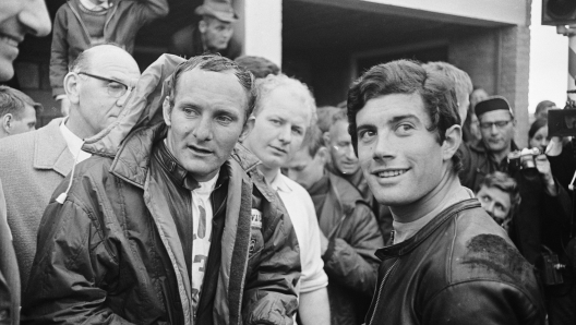 Mike Hailwood e Giacomo Agostini