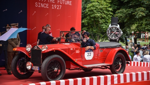 The departure of the Mille Miglia, Brescia, Italy, 16 June 2021. The classic Mille Miglia (1,000 Miles) is a race from Brescia to Rome and back. ANSA/MATTEO CORNER