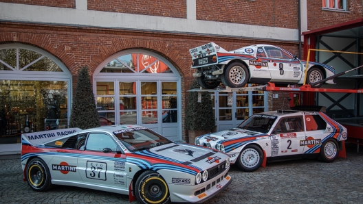 Kimera Evo37, Lancia Delta e Lancia Rally 037 in livrea Martini Racing