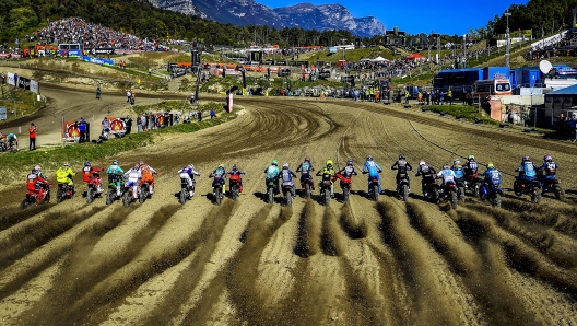 Il via di una manche in Trentino