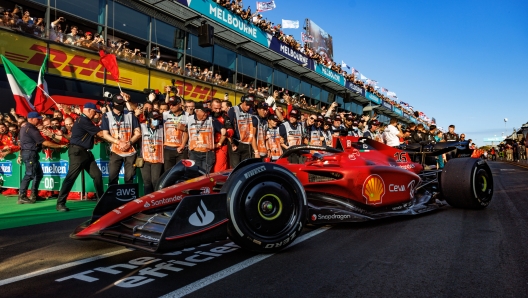 La Ferrari di Charles Leclerc in Australia. Getty