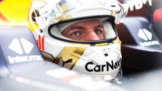 IMOLA, ITALY - APRIL 22: Max Verstappen of the Netherlands and Oracle Red Bull Racing prepares to drive in the garage during practice ahead of the F1 Grand Prix of Emilia Romagna at Autodromo Enzo e Dino Ferrari on April 22, 2022 in Imola, Italy. (Photo by Peter Fox/Getty Images)