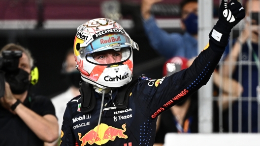 La gioia di Max Verstappen per la conquista del mondiale 2021 Getty