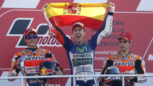 Jorge Lorenzo vincitore a Valencia 2015