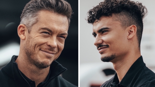 I piloti Tag Heurer Porsche FE: André Lotterer, a sinistra, con Pascal Wehrlein