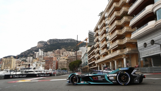 MONACO, MONACO - APRIL 30:  In this handout from Jaguar Racing, Mitch Evans (NZL), Jaguar TCS Racing, Jaguar I-TYPE 5 ahead of the ABB FIA Formula E Championship, on April 30, 2022 in Monte Carlo, Monaco. (Photo by Handout/Jaguar Racing via Getty Images)