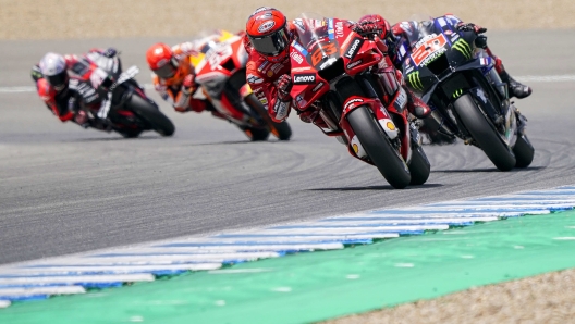 Francesco Bagnaia Fabio Quartararo Jack Miller Marc Marquez Aleix Espargaro? Campionato del Mondo MotoGP 2022 MotoGP Espana Jerez  De la Frontera, 01/05/2022 Foto : Alessandro Giberti / Ciamillo Castoria