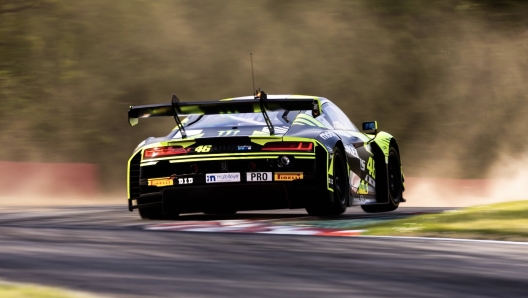 L'Audi R8 Lms di classe GT3 numero 46 (Wrt) di Rossi e Vervisch. B. Decancq