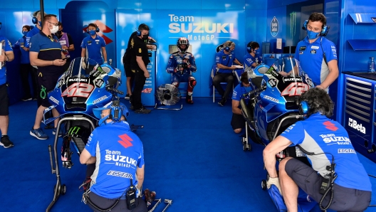 Il box della Suzuki MotoGP