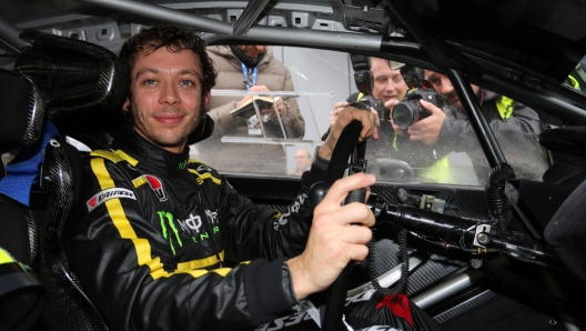 Valentino Rossi al Rally di Monza nel 2014 LaPresse