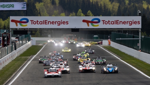 La partenza della 6 Ore di Spa. Fia Wec/H. Parvin