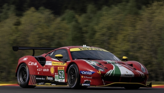 La Ferrari 488 Gte Evo (AF Corse) di Molina e Fuoco