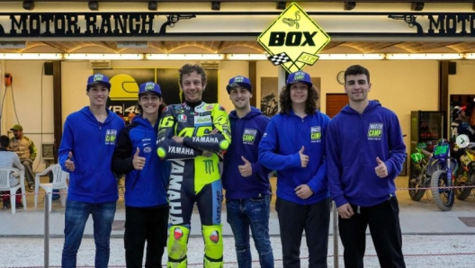 Valentino Rossi al Mater Camp Yamaha al suo Ranch