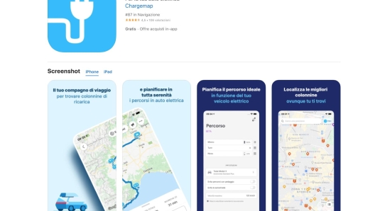 L'app per la ricarica delle auto elettriche Chargemap