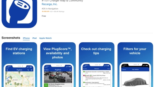 L'app per la ricarica delle auto elettriche Plugshare