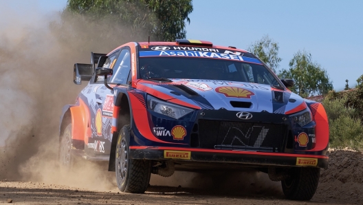 Thierry Neuville durante lo Shakedown del giovedì. Hyundai Motorsport