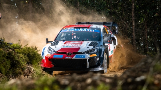 Kalle Rovanperä (FIN) Jonne Halttunen (FIN) of team TOYOTA GAZOO RACING WRT are seen racing during the World Rally Championship Portugal in Porto, Portugal on 19 May, 2022 // Jaanus Ree / Red Bull Content Pool // SI202205190240 // Usage for editorial use only //