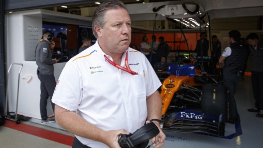 Zak Brown, ceo della McLaren. Epa