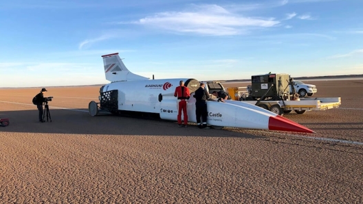 L'auto razzo è spinta da un motore dell'Eurofighter