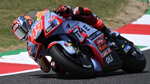 Italy rider Fabio Di Giannantonio Gresini Racing MotoGP team in action during the free practice session of the Motorcycling Grand Prix of Italy at the Mugello circuit in Scarperia, central Italy, 27 May 2022. ANSA/CLAUDIO GIOVANNINI