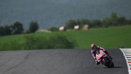 Fabio Di Giannantonio Gresini Racing MotoGP team in action during the free practice session of the Motorcycling Grand Prix of Italy at the Mugello circuit in Scarperia, central Italy, 28 May 2022. ANSA/CLAUDIO GIOVANNINI