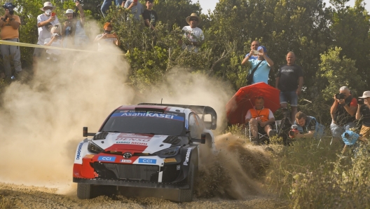 Elfyn Evans sulla GR Yaris. Toyota Gazoo Racing