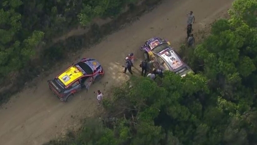 Le immagini dell'incidente nell'ultima prova del Rally Italia Sardegna sabato