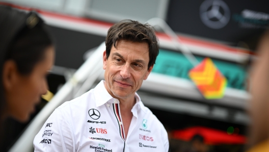 epa09982209 Team chief of Mercedes-AMG Petronas Toto Wolff reacts during the qualification of the Formula One Grand Prix of Monaco at the Circuit de Monaco in Monte Carlo, Monaco, 28 May 2022.  EPA/CHRISTIAN BRUNA