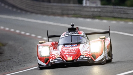 Il prototipo di classe Lmp2 Oreca 07 - Gibson del team Wrt, primo di classe. K. Vermeulen