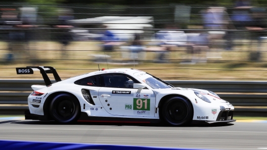 La Porsche 911 Rsr-19 numero 91 di Gianmaria Bruni, prima in Lmgte Pro. Porsche