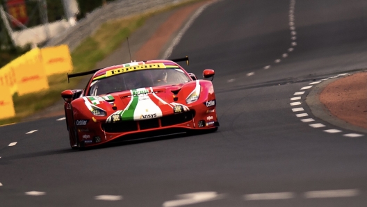 La Ferrari 488 Gte Evo numero 51 (AF Corse) seconda di classe. Fia Wec/M. Hecker