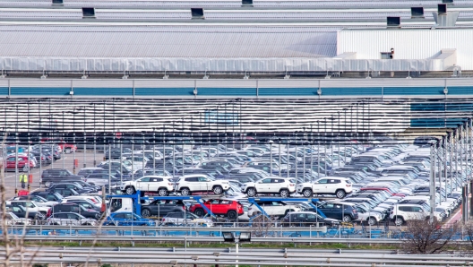 An area of cars produced in the Stellantis factory, in San Nicola di Melfi (Potenza), 21 January 2021. ANSA / TONY VECE.