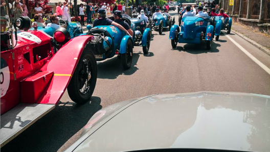 La partenza della Mille Miglia