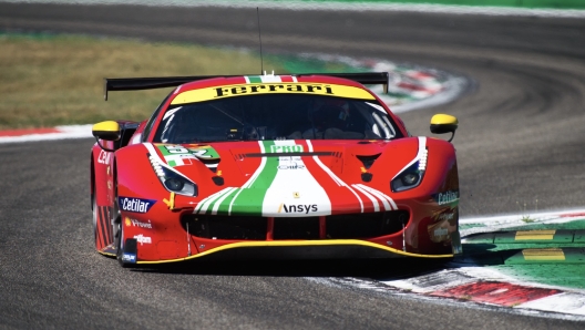 La Ferrari 488 Gte numero 52 di Fuoco e Molina, seconda di classe. Wec/ J. P. Wagner