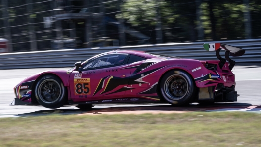 La Ferrari 488 dell'equipaggio femminile Iron Dames, seconda di classe Lmgte Am