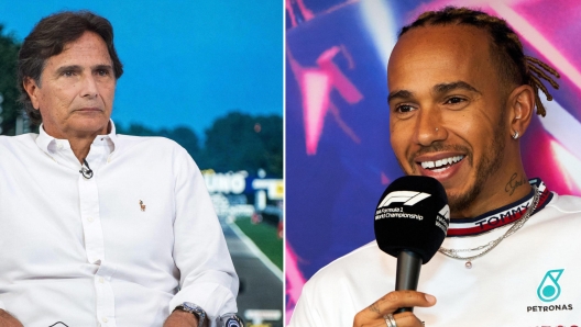 Da sinistra Nelson Piquet e Lewis Hamilton