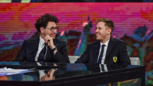 Mattia Binotto e Sebastian Vettel