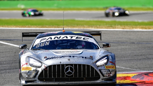 La Mercedes GT3 di Marciello, pilota classe 1990 italo-svizzero, al primo successo a Spa