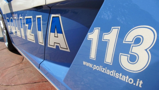 Una vettura della polizia stradale.