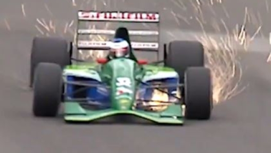 Michael Schumacher al volante della Jordan nel 1991