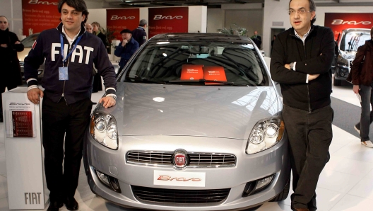 Luca de Meo e Sergio Marchionne nel 2007 a Torino