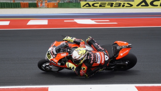 Foto Costanza Benvenuti/LaPresse 10-06-2022 Sport - Motociclismo - 2022 MOTUL FIM Superbike World Championship - Round 04 - Pirelli Emilia-Romagna Round - Misano World Circuit Marco Simoncelli -FP1-FP2  nella foto: Alvaro Bautista - Ducati Panigale V4R  Photo Costanza Benvenuti/LaPresse 2022 10 June Sport - Motorcycling - 2022 MOTUL FIM Superbike World Championship - Round 04 - Pirelli Emilia-Romagna Round - Misano World Circuit Marco Simoncelli -FP1-FP2  in the Photo: Alvaro Bautista - Ducati Panigale V4R