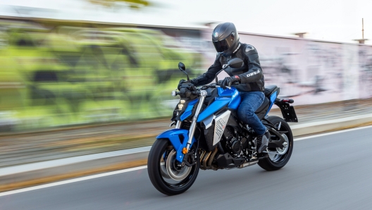 Uno dei primi esemplari della  GSX-S950 la nuova naked Suzuki che rappresenta il modello di accesso al mondo delle quattro cilindri di Hamamatsu, Roma, 11 Novembre 2021. ANSA/SUZUKI/US