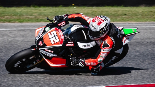 Alessandro Delbianco (Aprilia) in azione